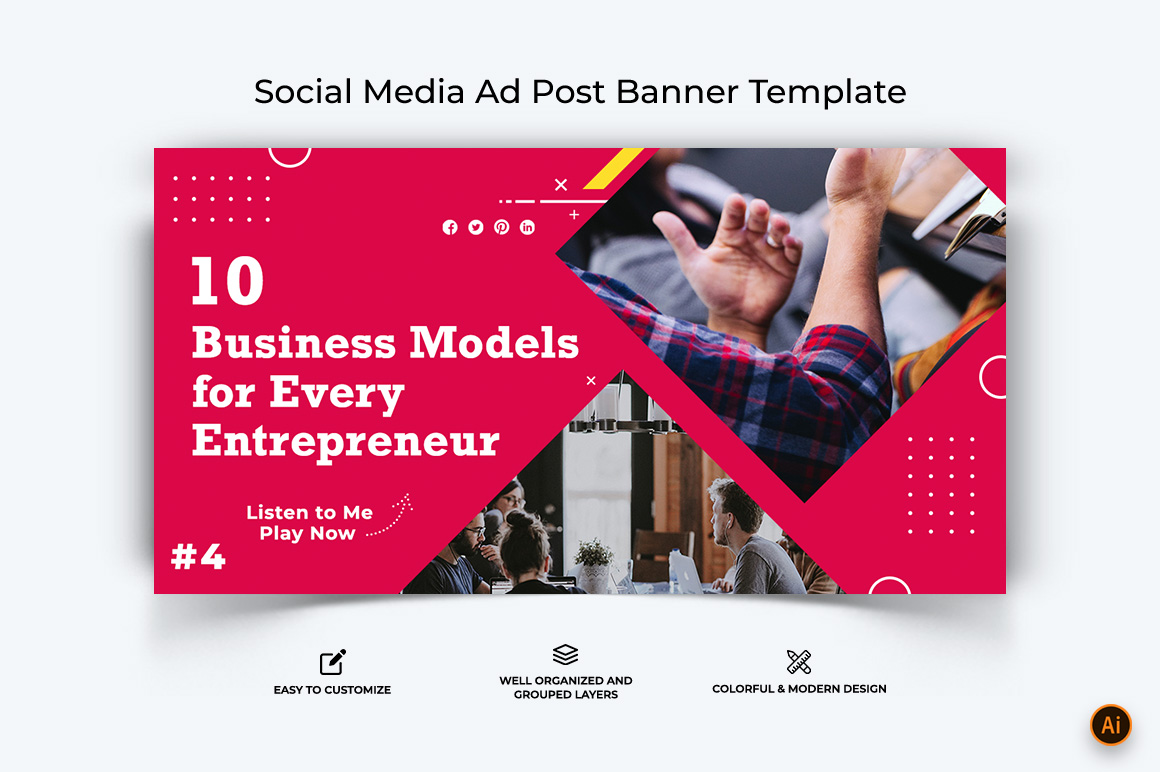 Business Service Facebook Ad Banner Design-20