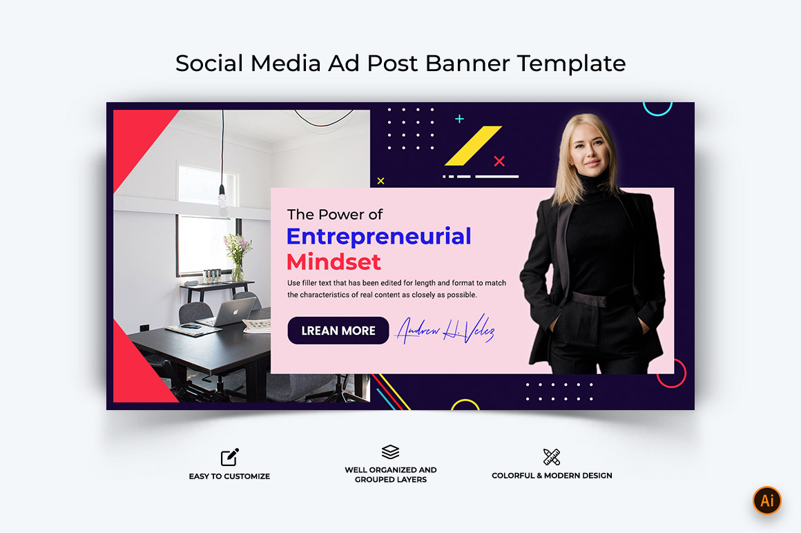 Business Service Facebook Ad Banner Design-22