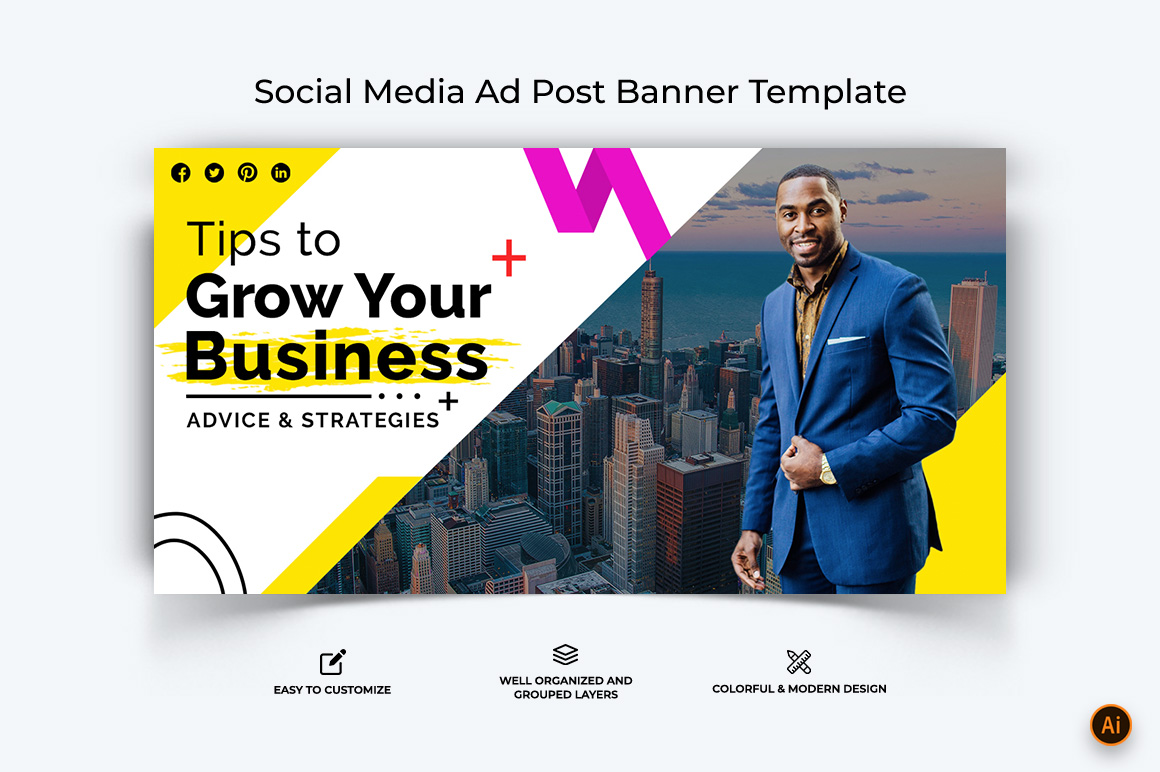 Business Service Facebook Ad Banner Design-24