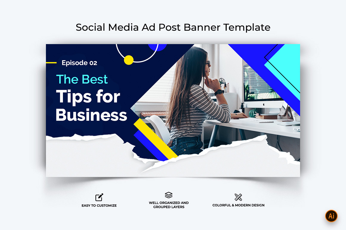 Business Service Facebook Ad Banner Design-26