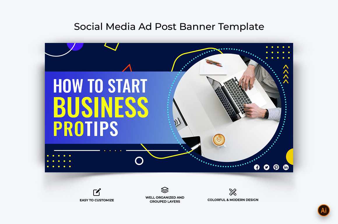 Business Service Facebook Ad Banner Design-29