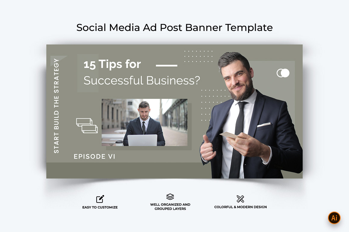 Business Service Facebook Ad Banner Design-36