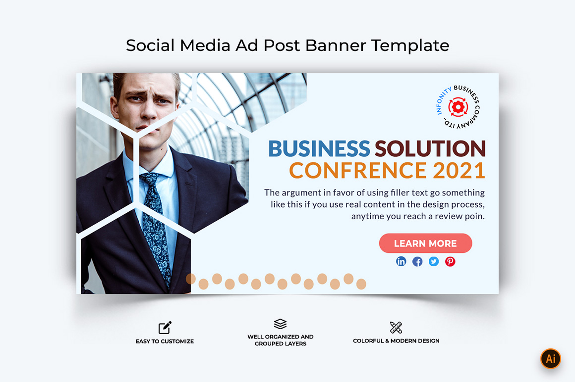 Business Service Facebook Ad Banner Design-38