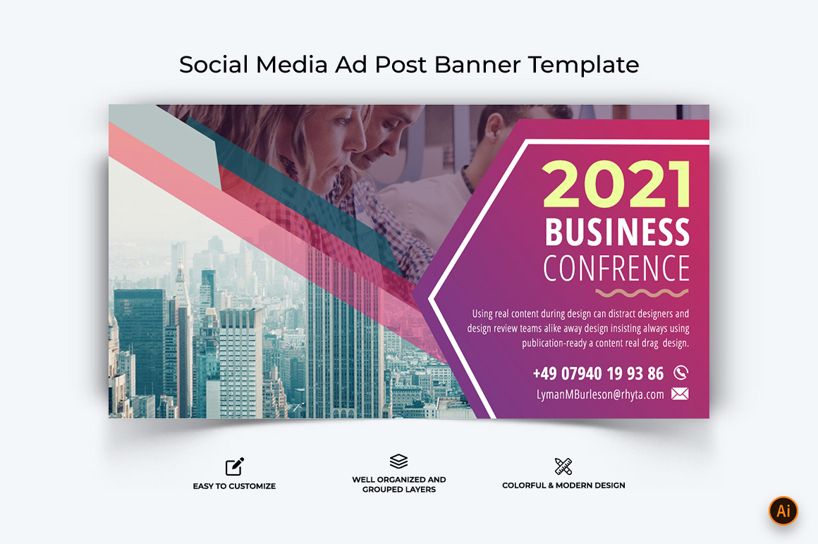 Business Service Facebook Ad Banner Design-41