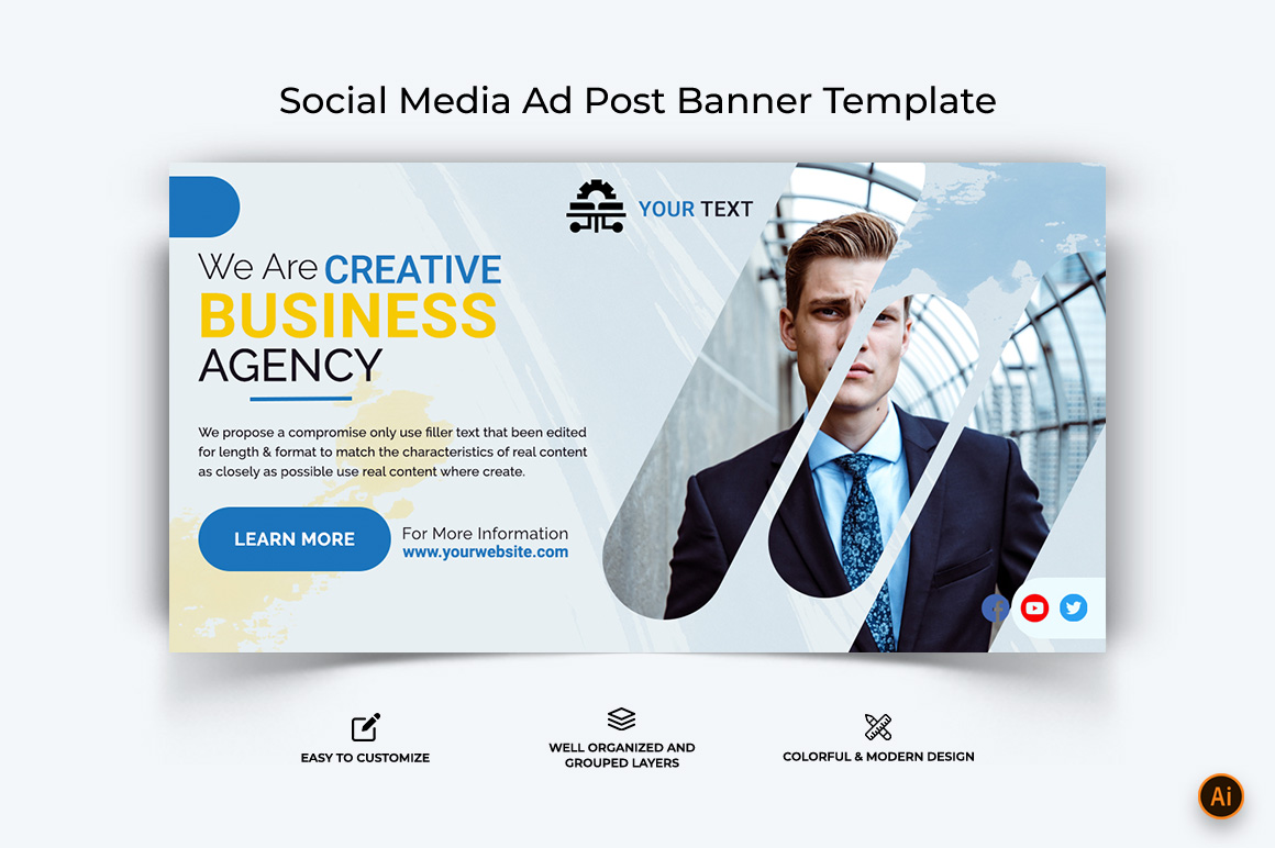 Business Service Facebook Ad Banner Design-45