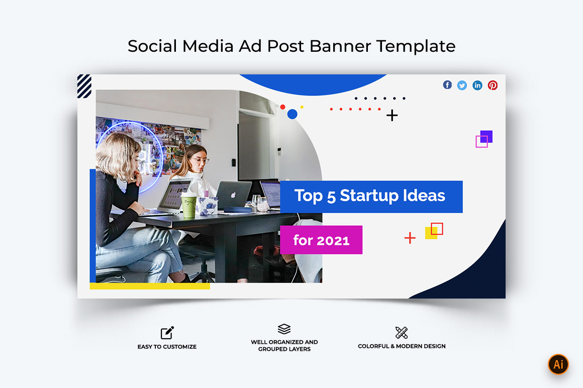 Business Service Facebook Ad Banner Design-47