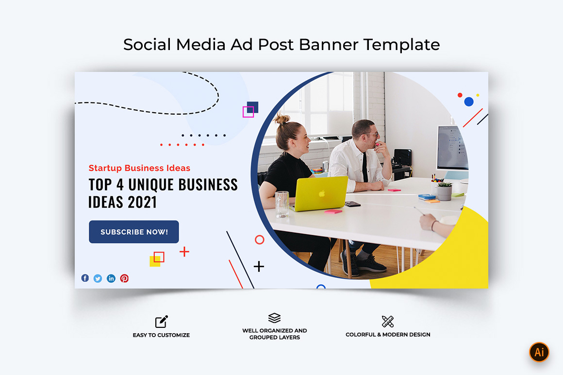 Business Service Facebook Ad Banner Design-48