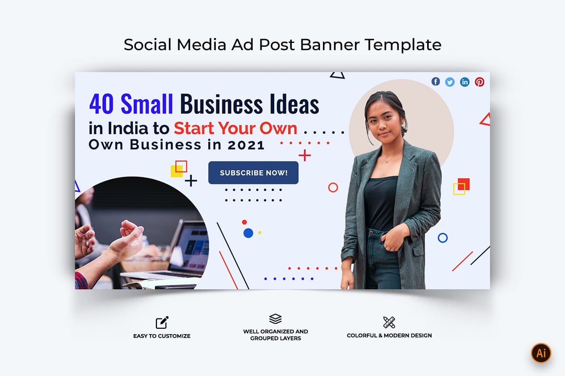 Business Service Facebook Ad Banner Design-53