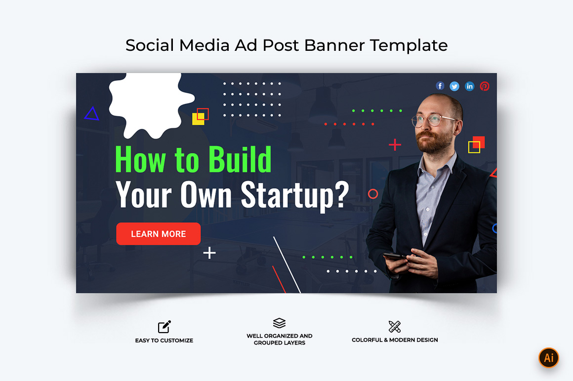 Business Service Facebook Ad Banner Design-63