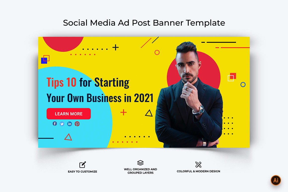 Business Service Facebook Ad Banner Design-65