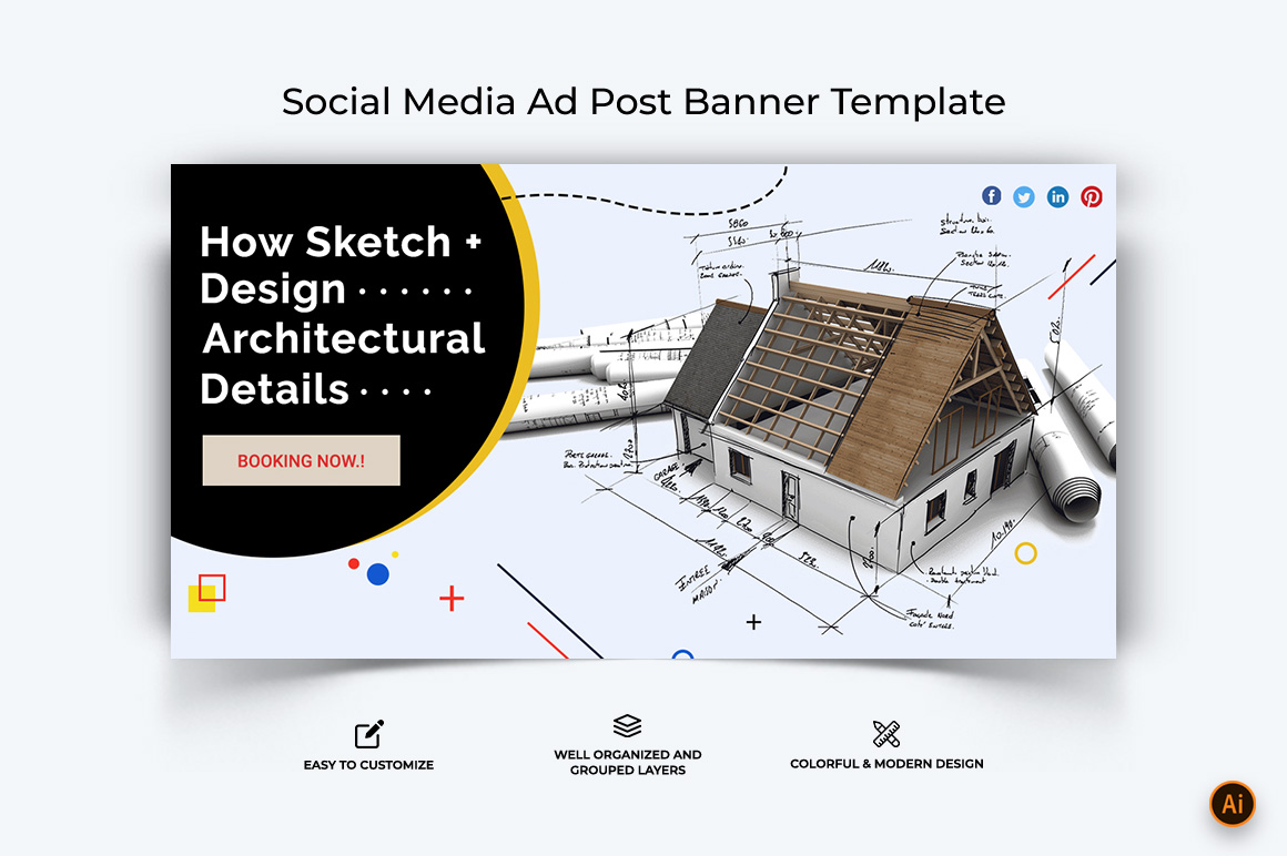 Architecture Facebook Ad Banner Design-02