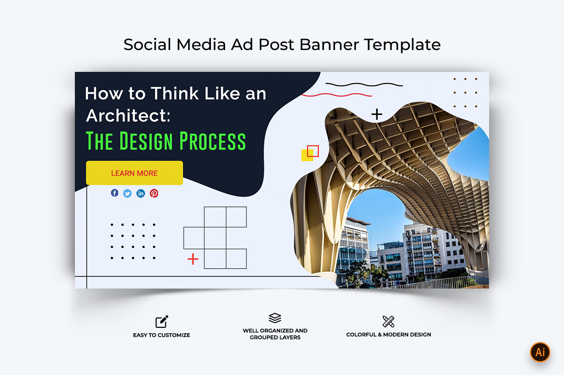 Architecture Facebook Ad Banner Design-12