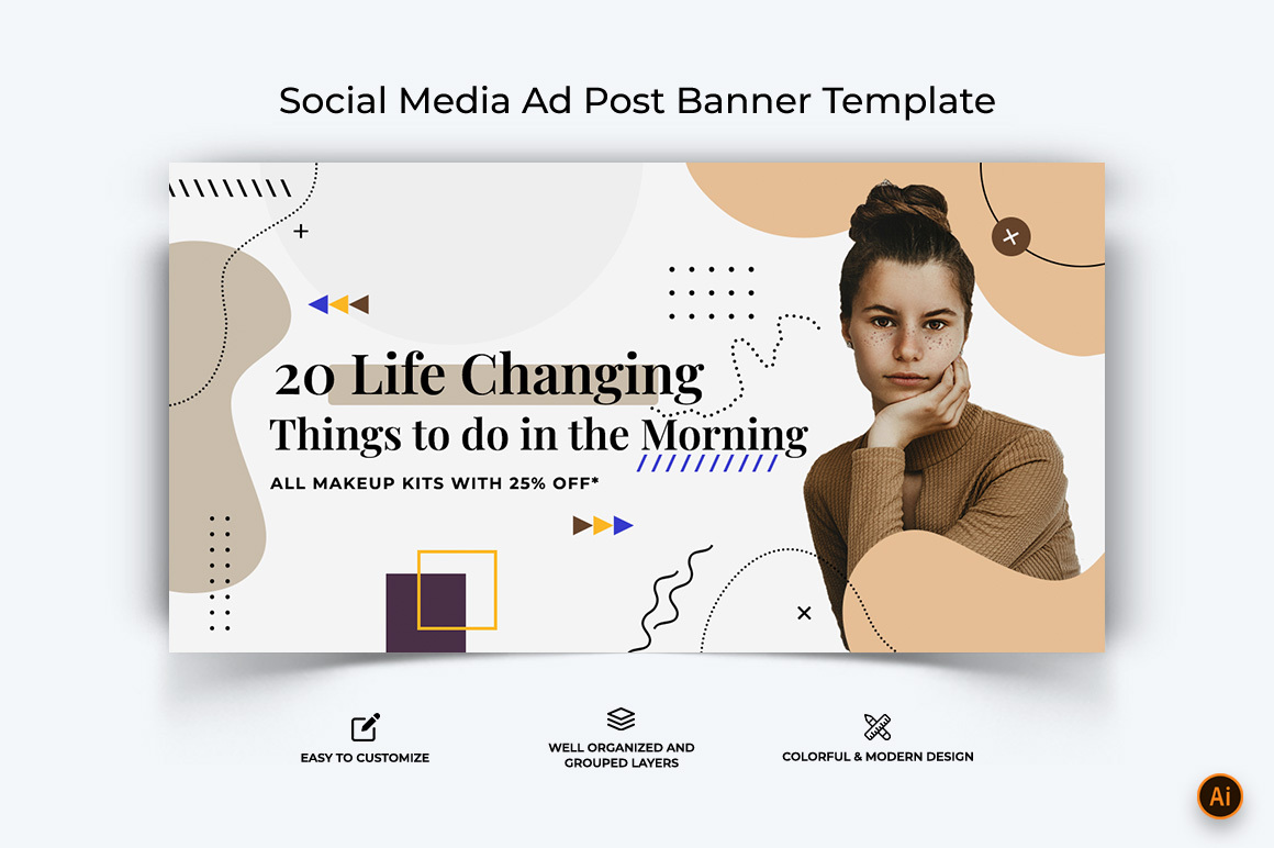 Beauty Tips Facebook Ad Banner Design-05