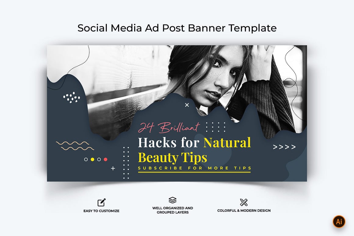 Beauty Tips Facebook Ad Banner Design-07