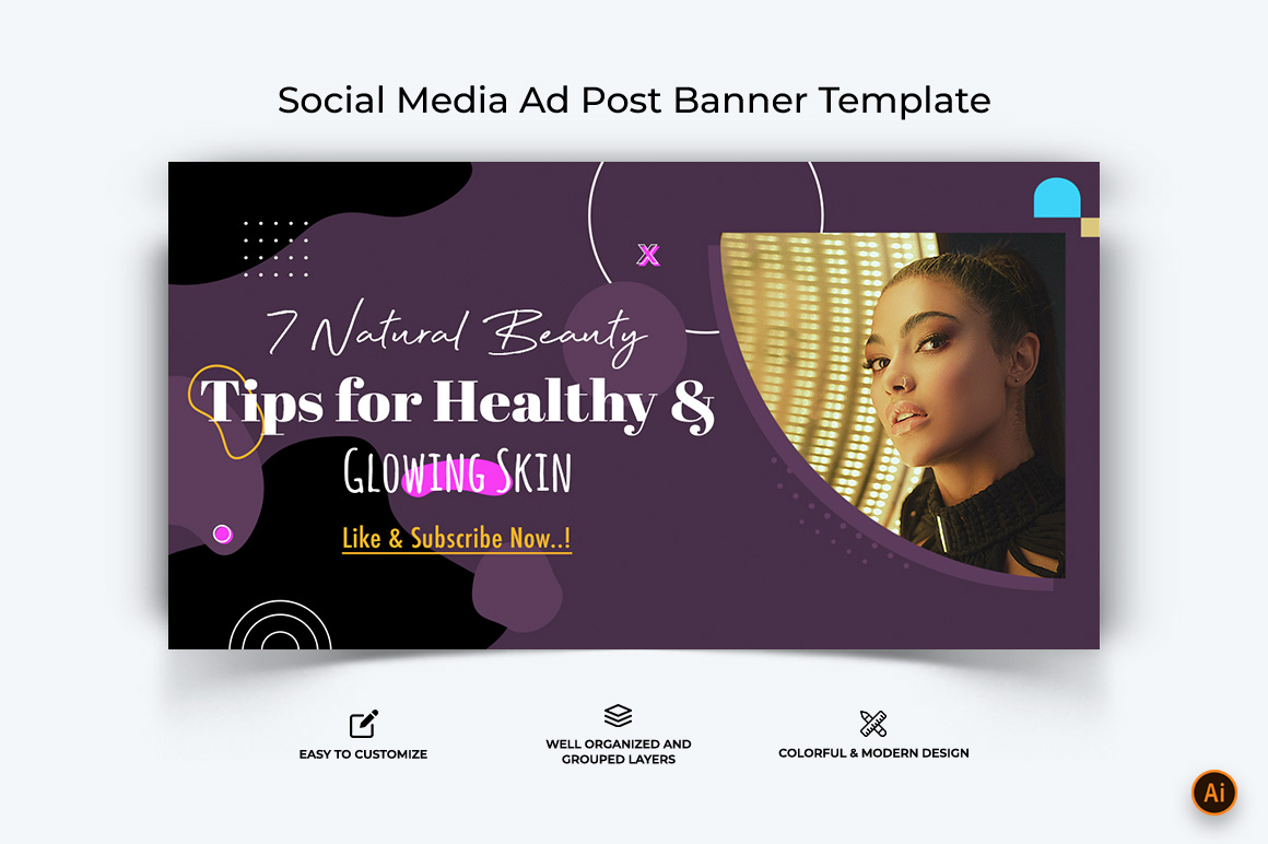 Beauty Tips Facebook Ad Banner Design-12