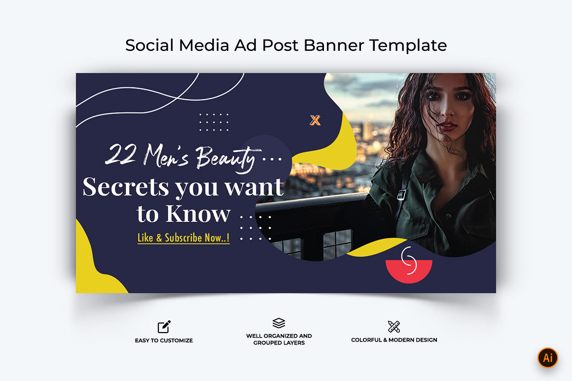 Beauty Tips Facebook Ad Banner Design-15