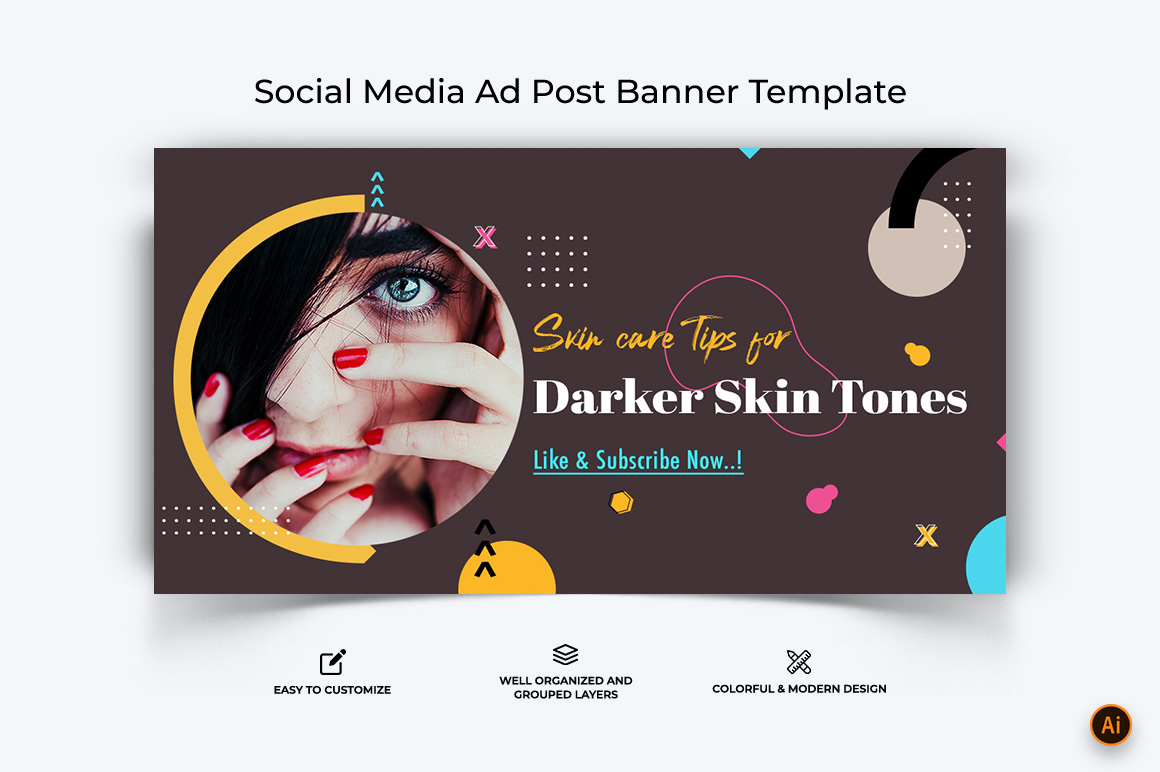 Beauty Tips Facebook Ad Banner Design-17