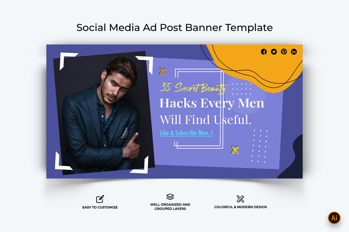 Beauty Tips Facebook Ad Banner Design-18