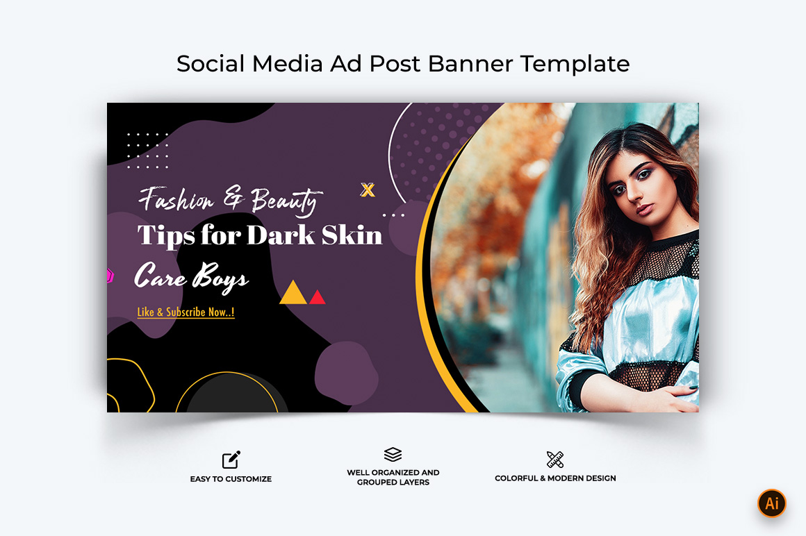 Beauty Tips Facebook Ad Banner Design-20