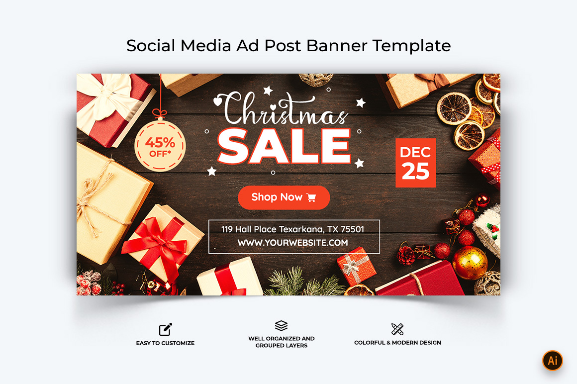 Christmas Offers Facebook Ad Banner Design-02