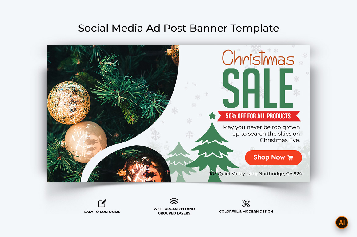 Christmas Offers Facebook Ad Banner Design-03