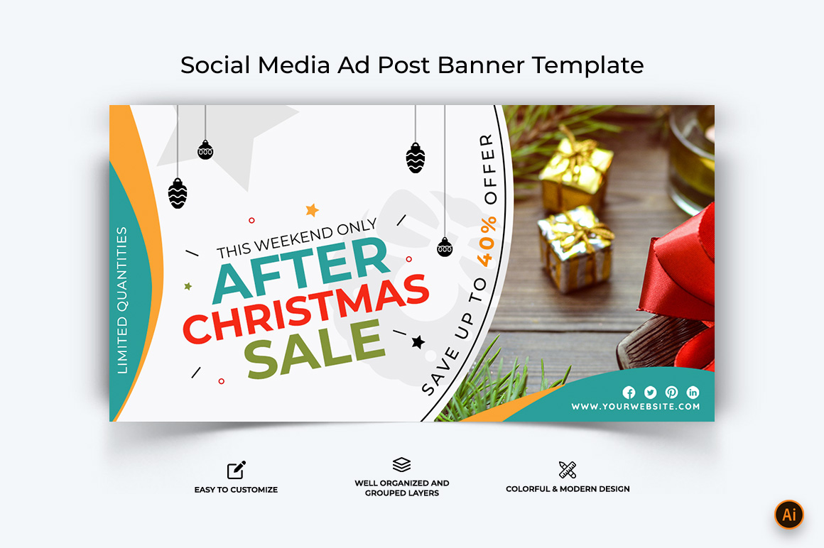 Christmas Offers Facebook Ad Banner Design-04