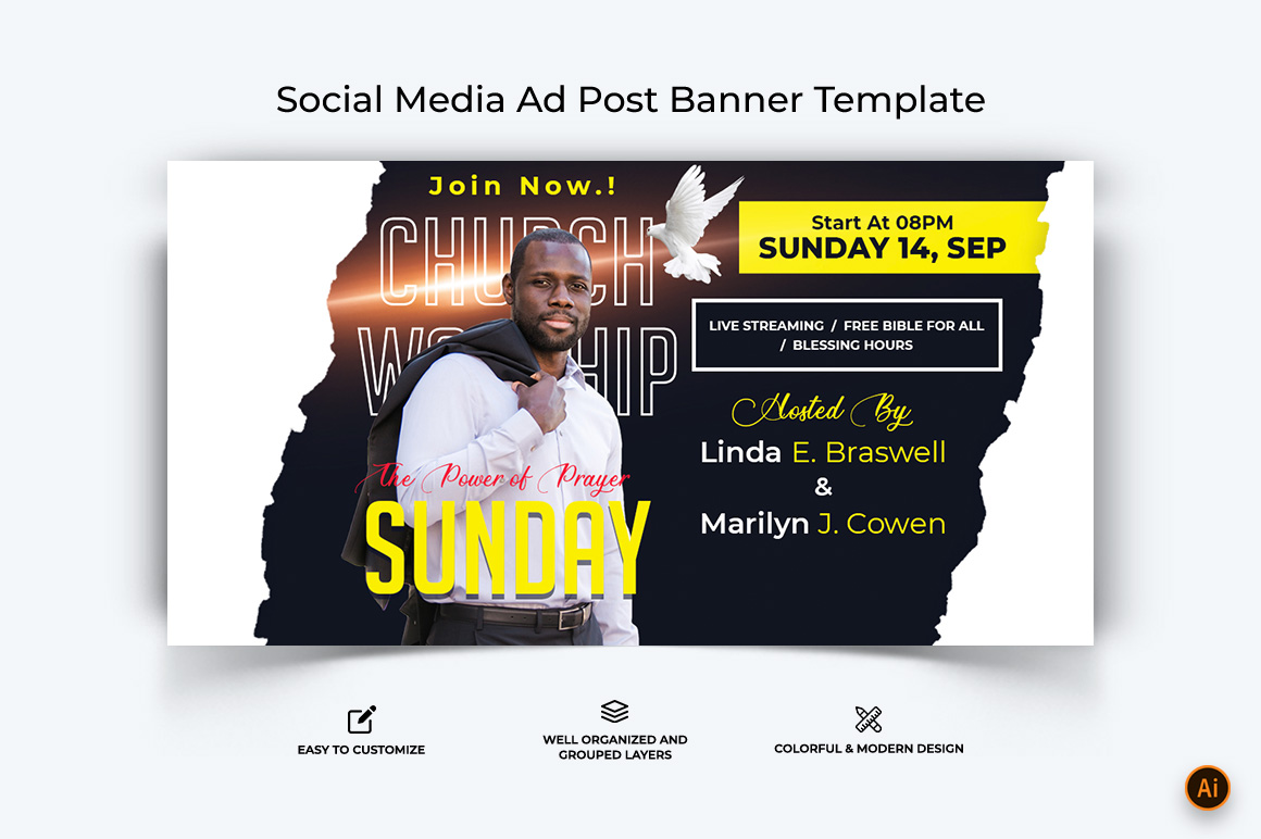 Church Speech Facebook Ad Banner Design-06