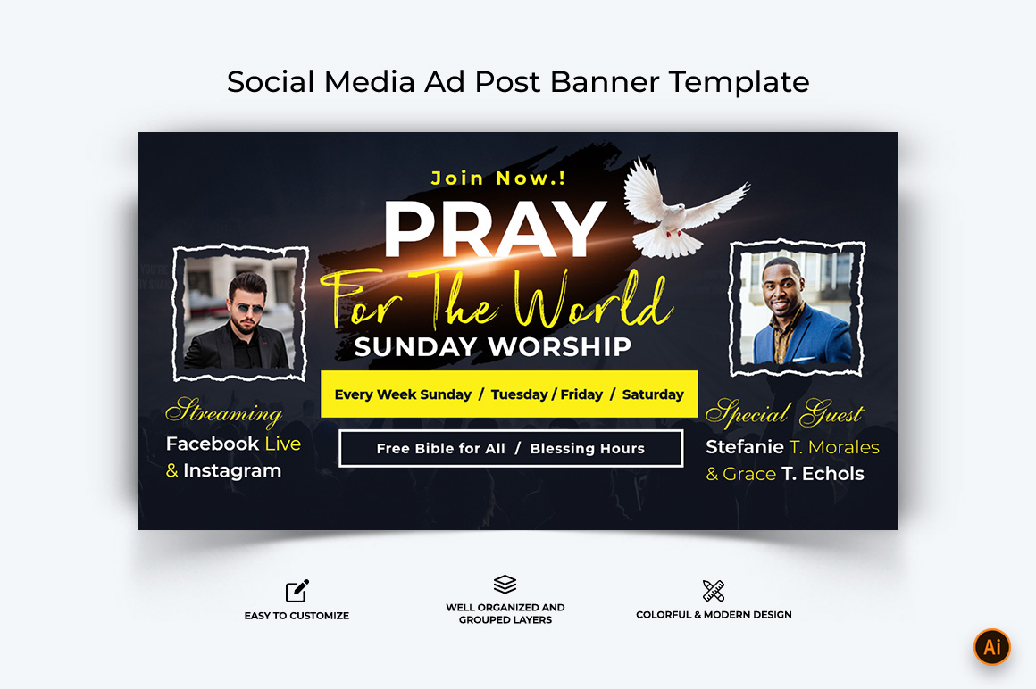 Church Speech Facebook Ad Banner Design-07