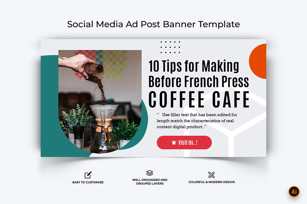 Coffee Making Facebook Ad Banner Design-01