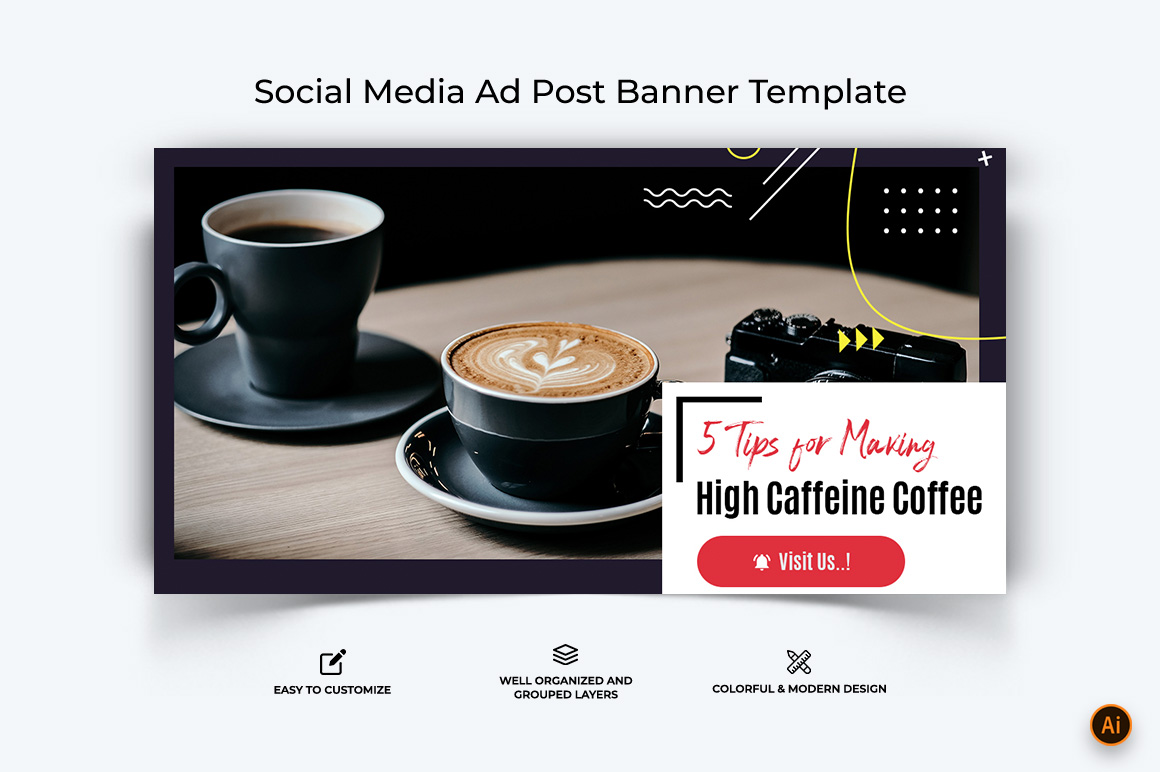 Coffee Making Facebook Ad Banner Design-07