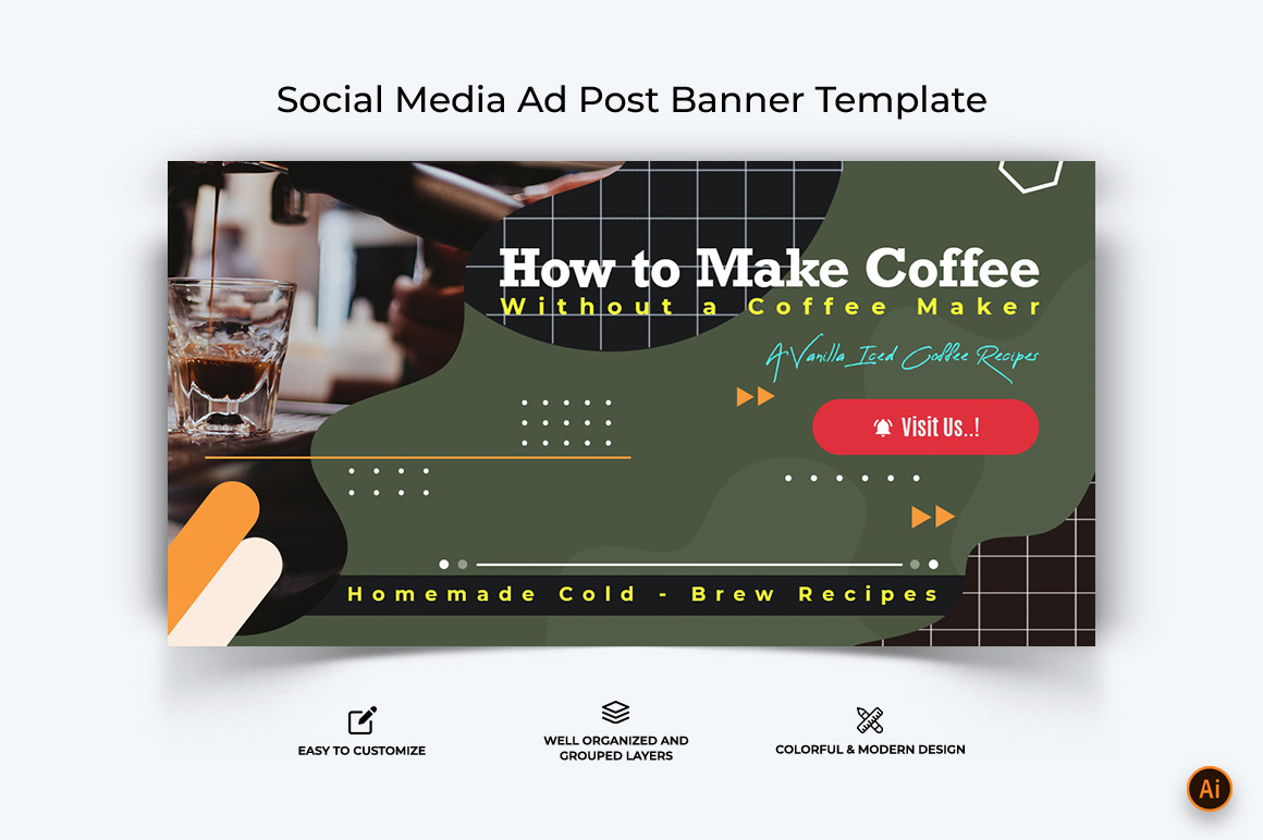 Coffee Making Facebook Ad Banner Design-09