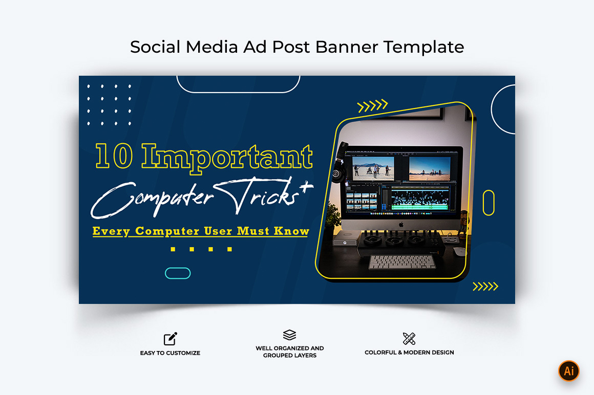 Computer Tricks and Hacking Facebook Ad Banner Design-01