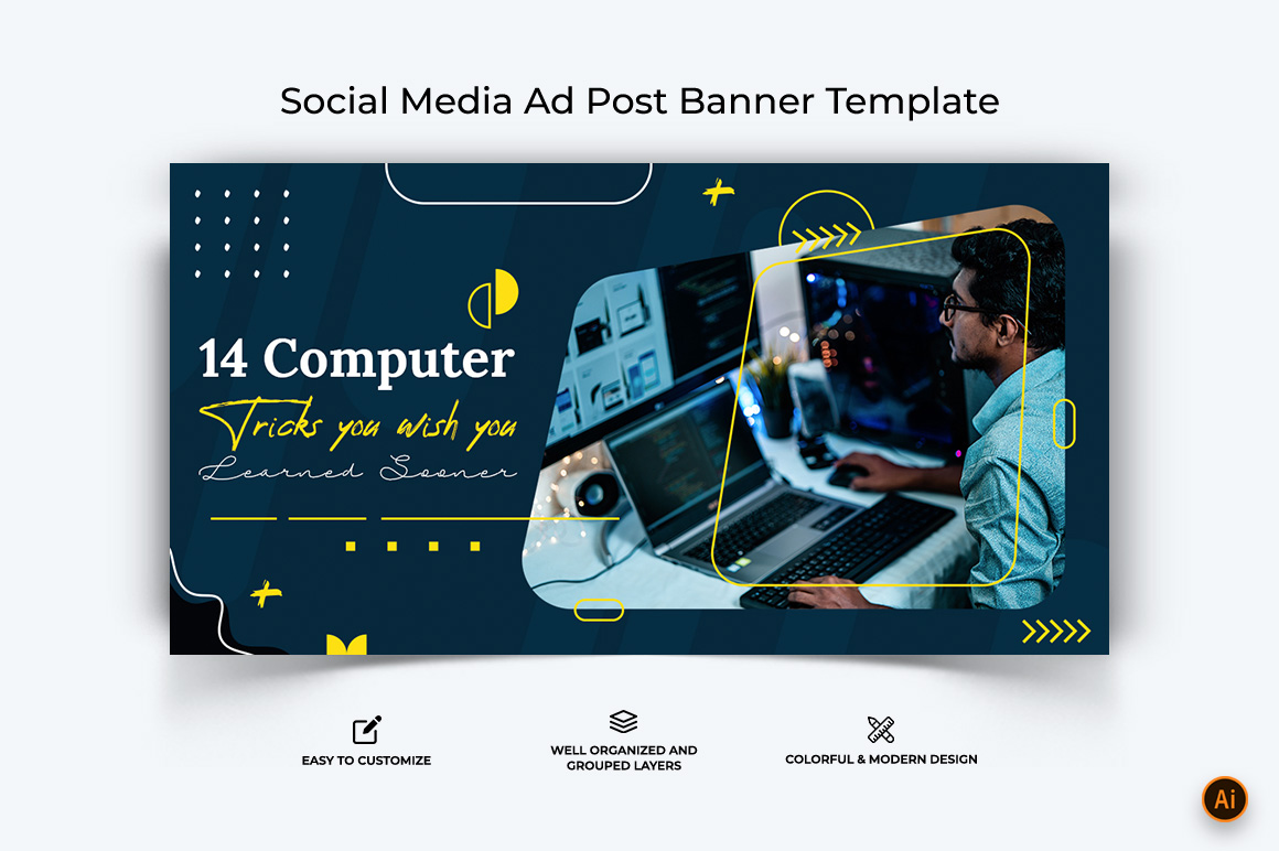 Computer Tricks and Hacking Facebook Ad Banner Design-02