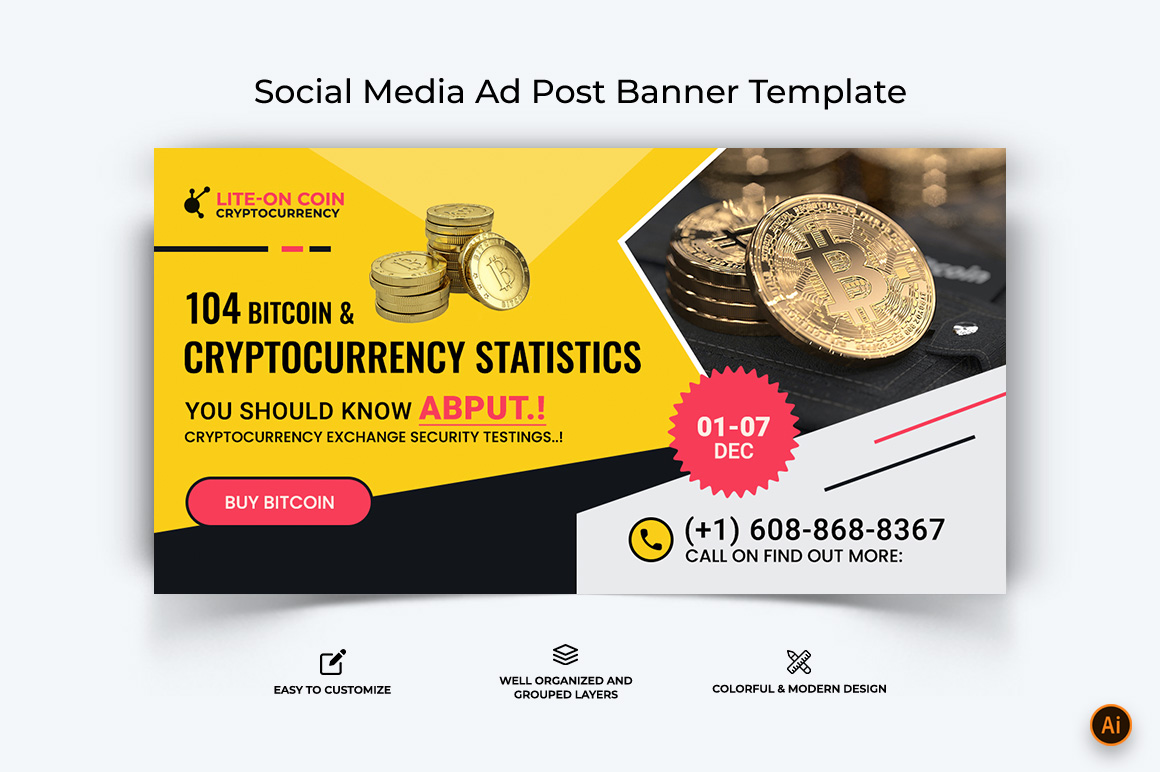 Cryptocurrency Facebook Ad Banner Design-06