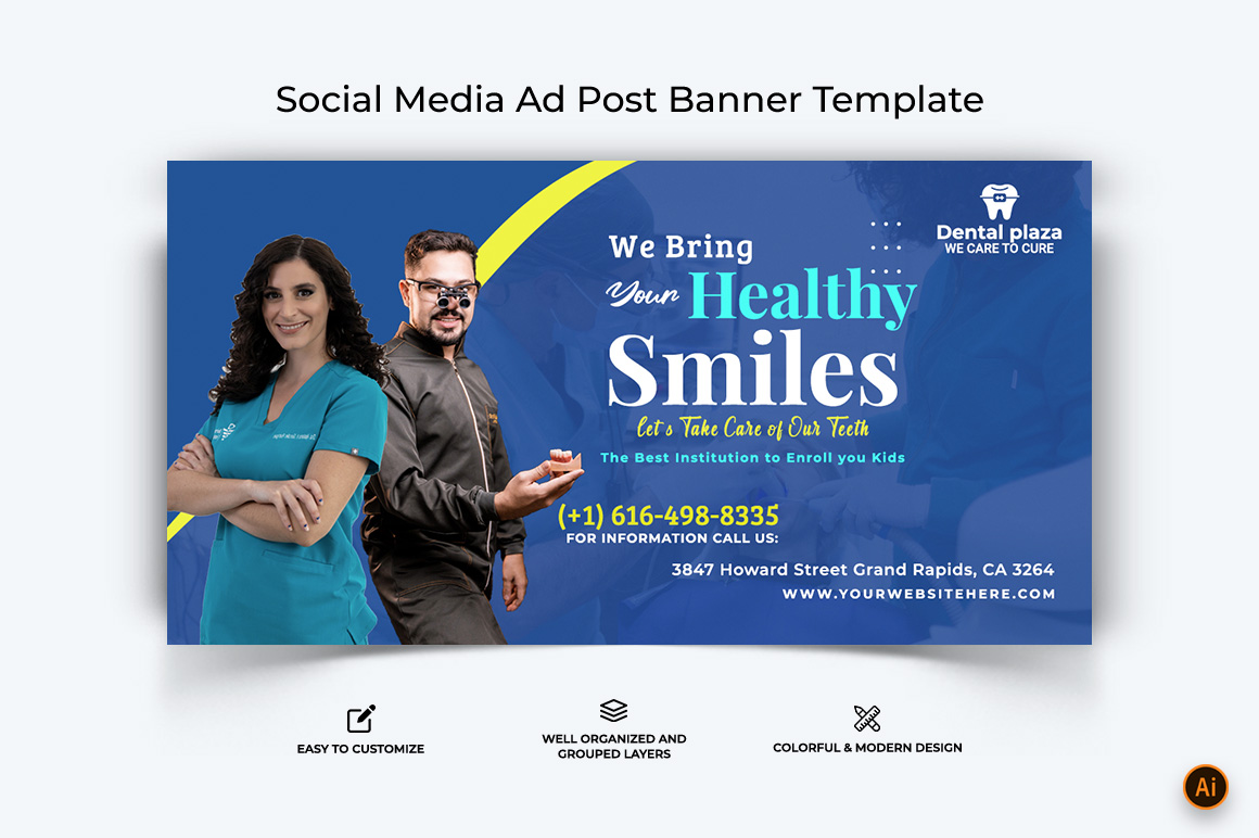 Dental Care Facebook Ad Banner Design-03