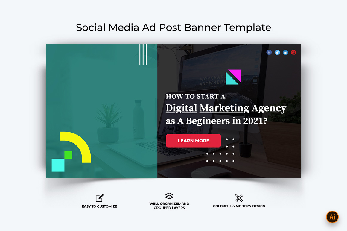 Digital Marketing Facebook Ad Banner Design-09