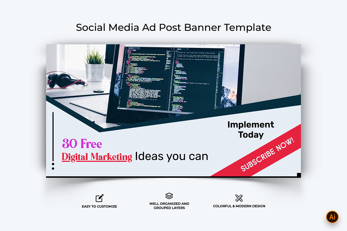 Digital Marketing Facebook Ad Banner Design-12