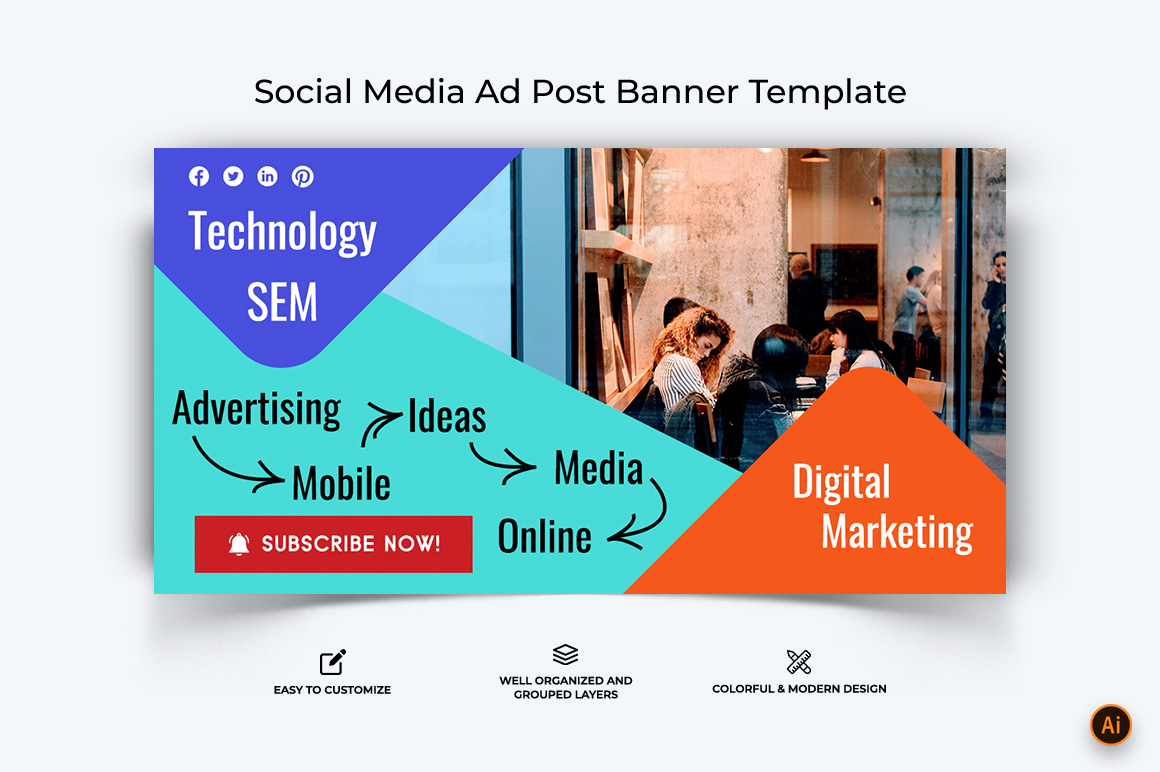 Digital Marketing Facebook Ad Banner Design-20