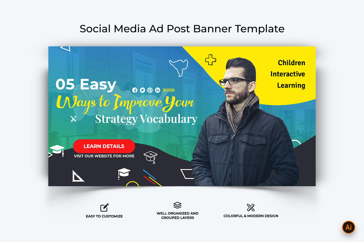 Education Facebook Ad Banner Design-10