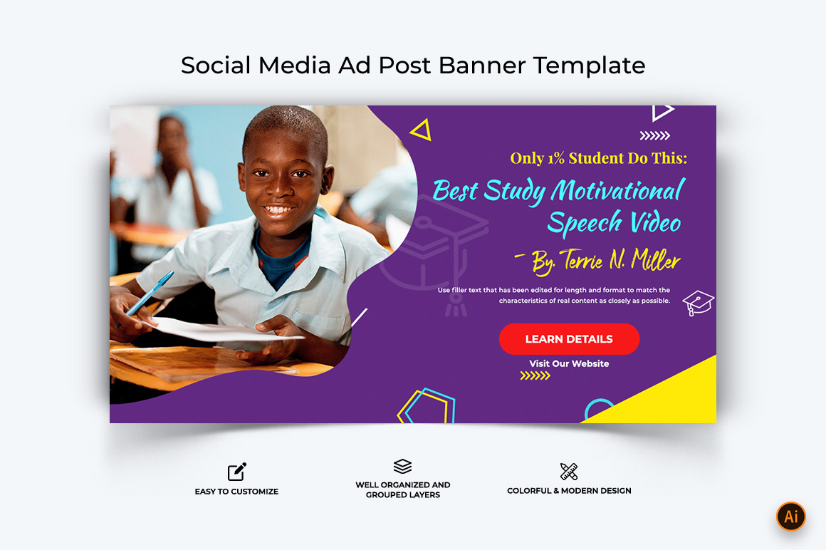 Education Facebook Ad Banner Design-14