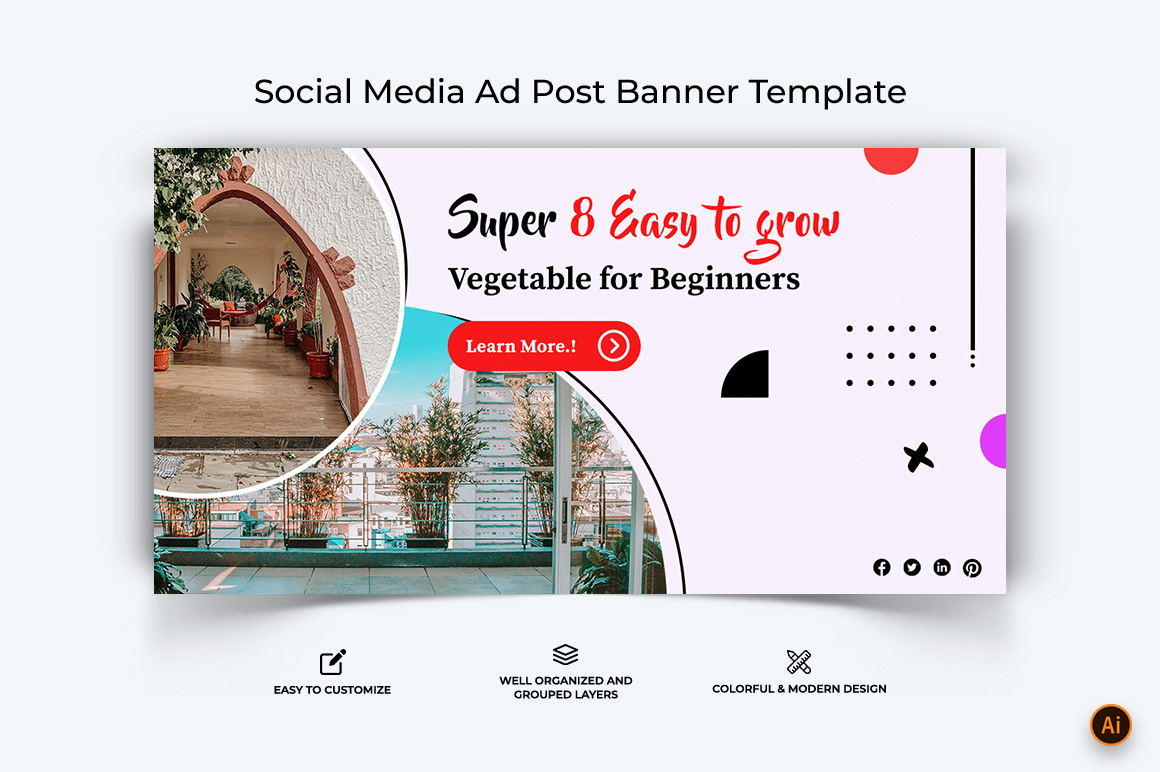 Home Garden Facebook Ad Banner Design-10