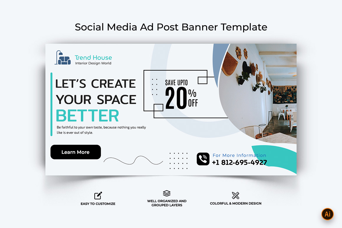 Interior Facebook Ad Banner Design-13