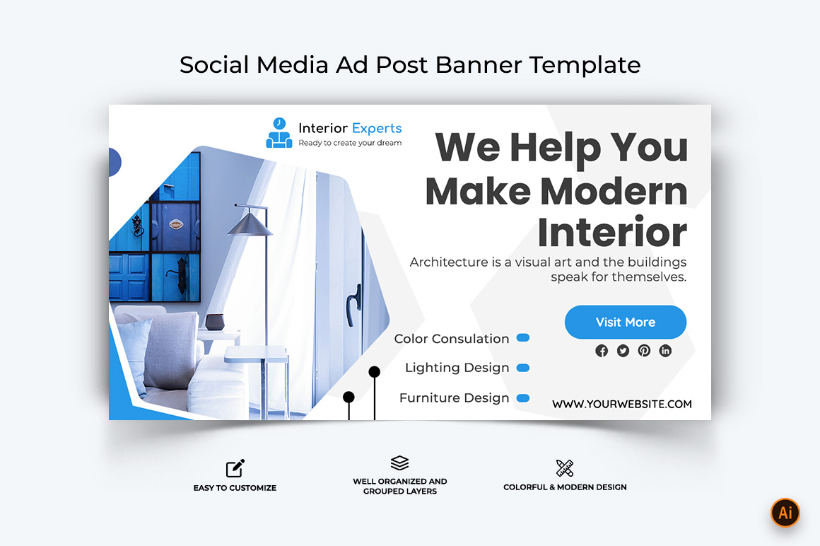 Interior Facebook Ad Banner Design-19