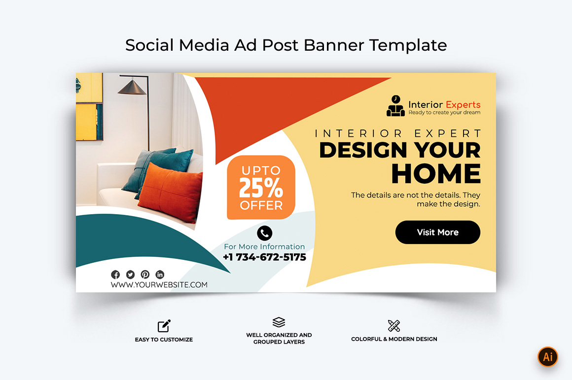 Interior Facebook Ad Banner Design-20