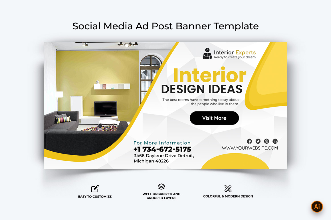 Interior Facebook Ad Banner Design-21