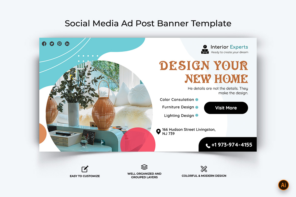 Interior Facebook Ad Banner Design-23