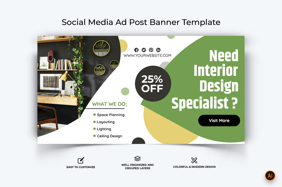 Interior Facebook Ad Banner Design-24