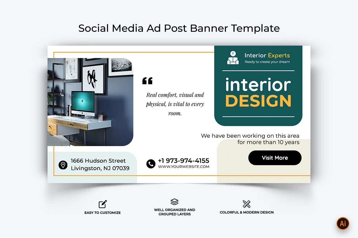 Interior Facebook Ad Banner Design-25