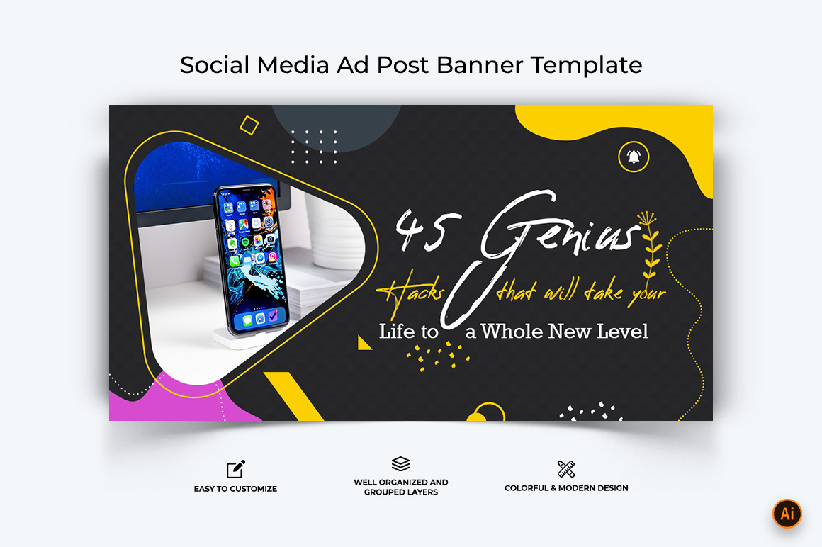 Mobile Tips and Tricks Facebook Ad Banner Design-02