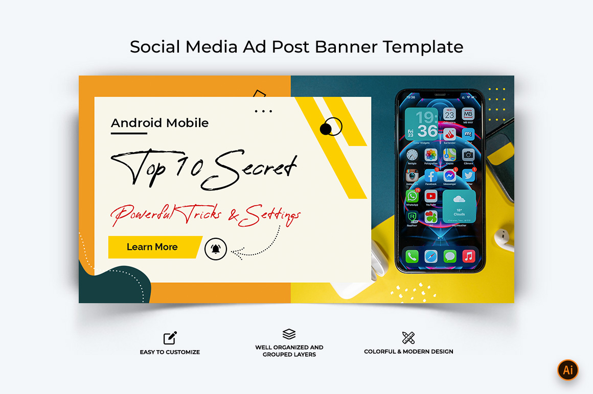 Mobile Tips and Tricks Facebook Ad Banner Design-03